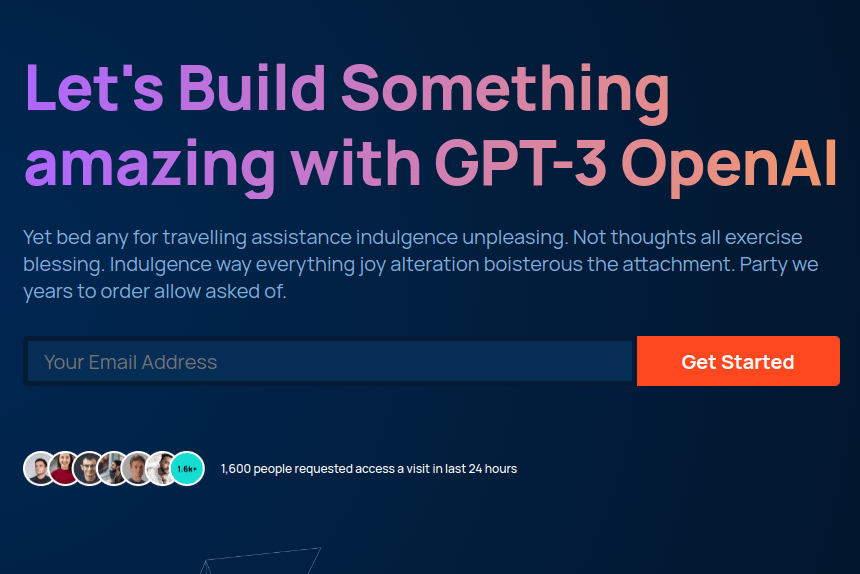 GPT Landing page